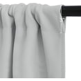thumbnail image 5 of KBOOK 1/2 Panels Tier Curtains Blackout Rod Pocket Short Window Curtains for Kitchen, 52" x 18", Gray, 5 of 7