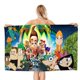 thumbnail image 1 of Phineas y Ferb Toalla de playa de secado rápido con diseño temático, regalo para mujeres y niñas, ideal para cumpleaños, fans, amantes de la música, uso en la playa o al aire libre, 78 × 160 cm, 1 of 6