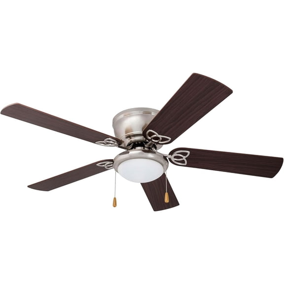 Prominence Home Benton 52'' Brushed Nickel LED Hugger Indoor Ceiling Fan