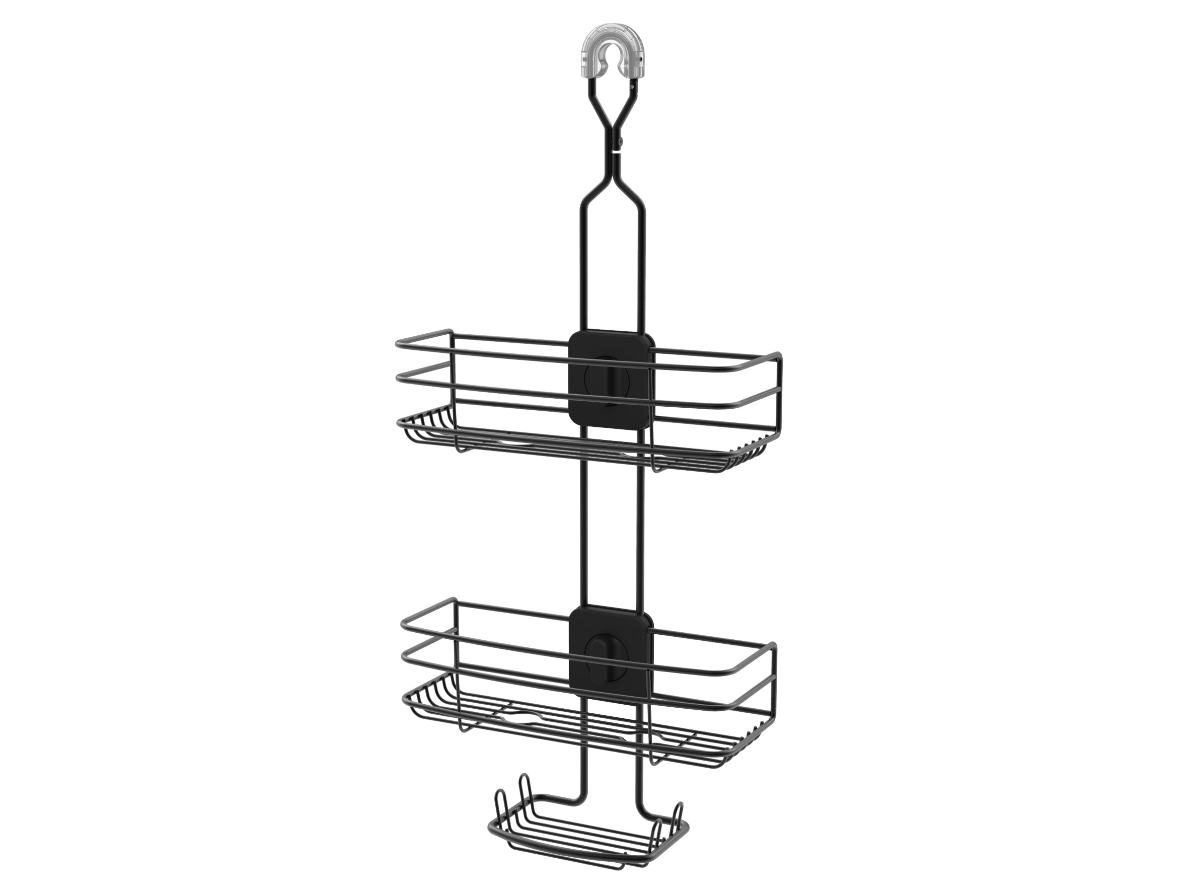 Better Homes & Gardens Adjustable Steel over the Shower Caddy, 2 Shelves,  Satin Nickel 