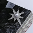 thumbnail image 4 of Broche de Estrella Hugo de aleación y Rhinestone Pin broche, 4 of 8