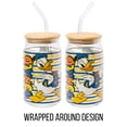 thumbnail image 2 of Vaso de cristal plateado con diseño de Mickey Donald Duck Buffalo Disney, 2 of 5