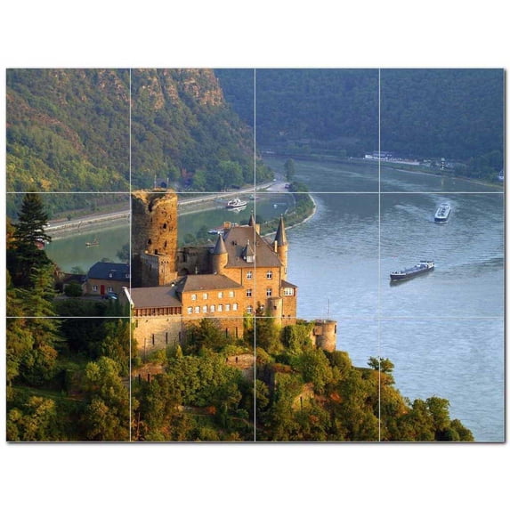 Castle Photo Ceramic Tile Mural Kitchen Backsplash Bathroom Shower 404404-XL43