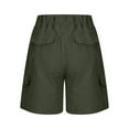 thumbnail image 5 of hotojiny Womens Cargo Shorts Casual Wide Leg Outdoor Hiking Shorts Lounge Baggy Lightweight Shorts with Pockets, 5 of 6