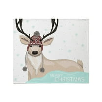 CafePress - Christmas Deer Throw Blanket - Soft Fleece Throw Blanket, 50"x60" for All Ages