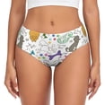 thumbnail image 1 of Balery Colorful Poodle Dog Ropa Interior de Algodón para Mujer con Dibujo – Braguitas Cómodas y Elásticas, Estilo Clásico-Medium, 1 of 6