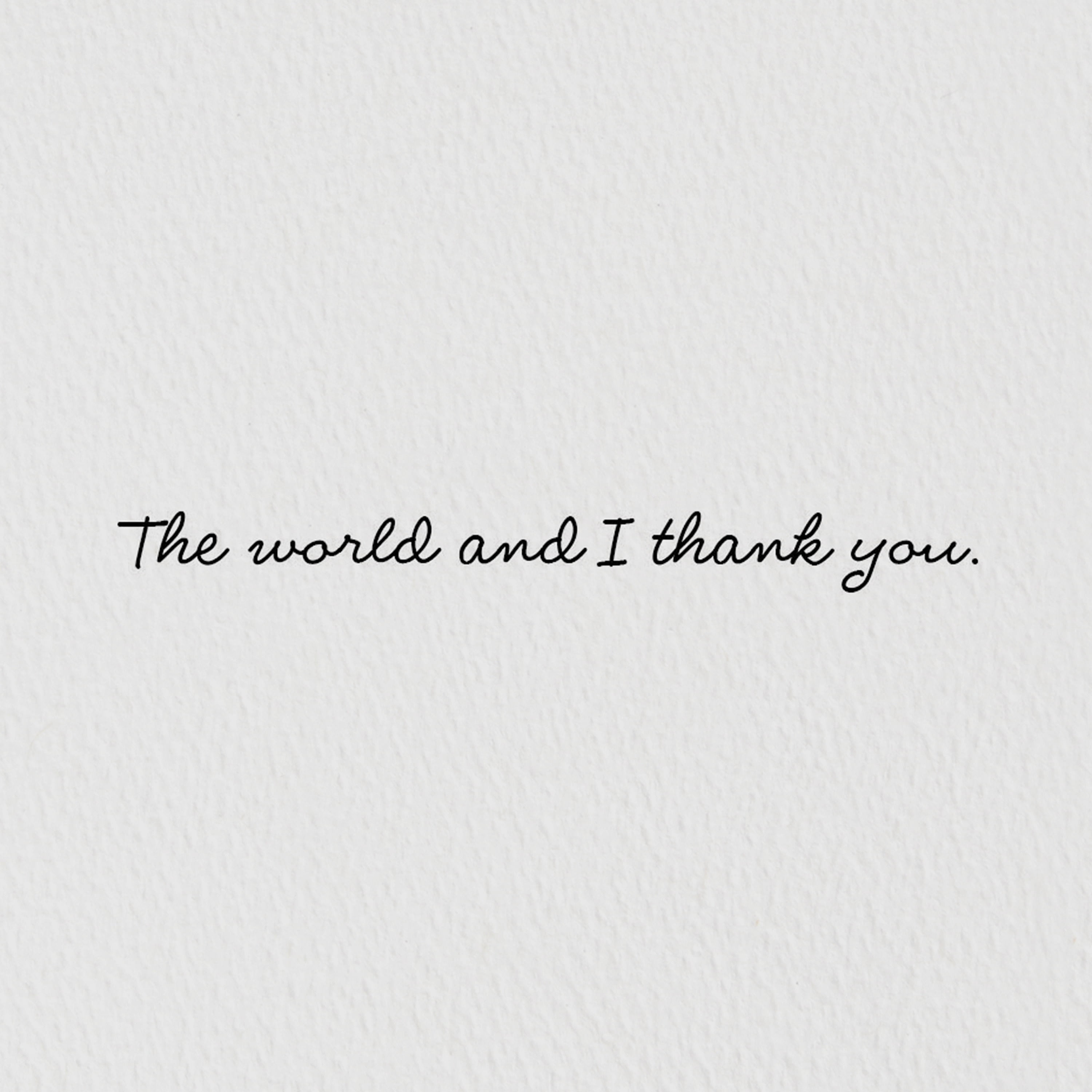 Hallmark Good Mail Thinking of You or Thank-You Card (You Happy Up the World)