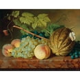 thumbnail image 2 of Christiaen van Pol 18x15 Gold Ornate Wood Frame and Double Matted Museum Art Print Titled - Fruit Still Life with a Wasp and Butterflies, 2 of 4