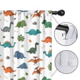 thumbnail image 4 of Blackout Kids Curtains,White Dinosaurs Fossils Plants Pattern Childrens Insulated Curtains Set Of 2,Bedroom Essentials,Toddler Room Decor 52"x63", 4 of 5