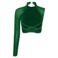 thumbnail image 2 of vastwit Costume de Danse pour Femmes Manches Longues Ballet Entraînement Gym Course Hauts Vert TG, 2 of 7