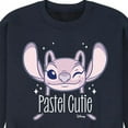 thumbnail image 3 of Disney - Lilo & Stitch - Angel's A Pastel Cutie - Men's Crew Neck Fleece Pullover, 3 of 5