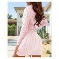 thumbnail image 5 of Long Sleeve Womens Cable Knit Sweater Dress Bodycon Turtleneck Mini Fall Winter Knit Wear, 5 of 6
