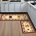 thumbnail image 2 of Cocina de estilo nacional bohemio almohadilla de puerta turca almohadilla de pies alfombra de cocina dos juegos (40 * 60 + 40 * 120) cm, 2 of 4