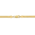 thumbnail image 3 of Everly Women's 3.5mm Fancy-Cut 10k Yellow Gold Flex Herringbone Chain Bracelet, 3 of 7