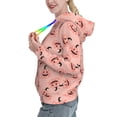 thumbnail image 2 of Sikiie Smiling Pink Pumpkins Women's Casual Hoodies Long Sleeve Lightweight Pullover Tops Loose Sweatshirt-X-Large, 2 of 7