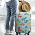 thumbnail image 2 of Blue Stripes Dinosaurs Pattern Luggage Cover Fashion Suitcase Cover Baggage Covers Fit 25-28 Inch Luggage (Go Travel), 2 of 5