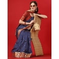 thumbnail image 2 of Ethnic Motifs Woven Design Zari Silk Blend Banarasi Saree - 22600262, 2 of 7