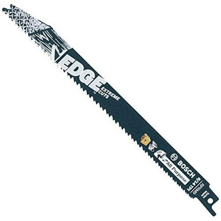 BOSCH RPRM9 5 pc. 9 In. 8/14 TPI Edge Reciprocating Saw Blades for All Purpose