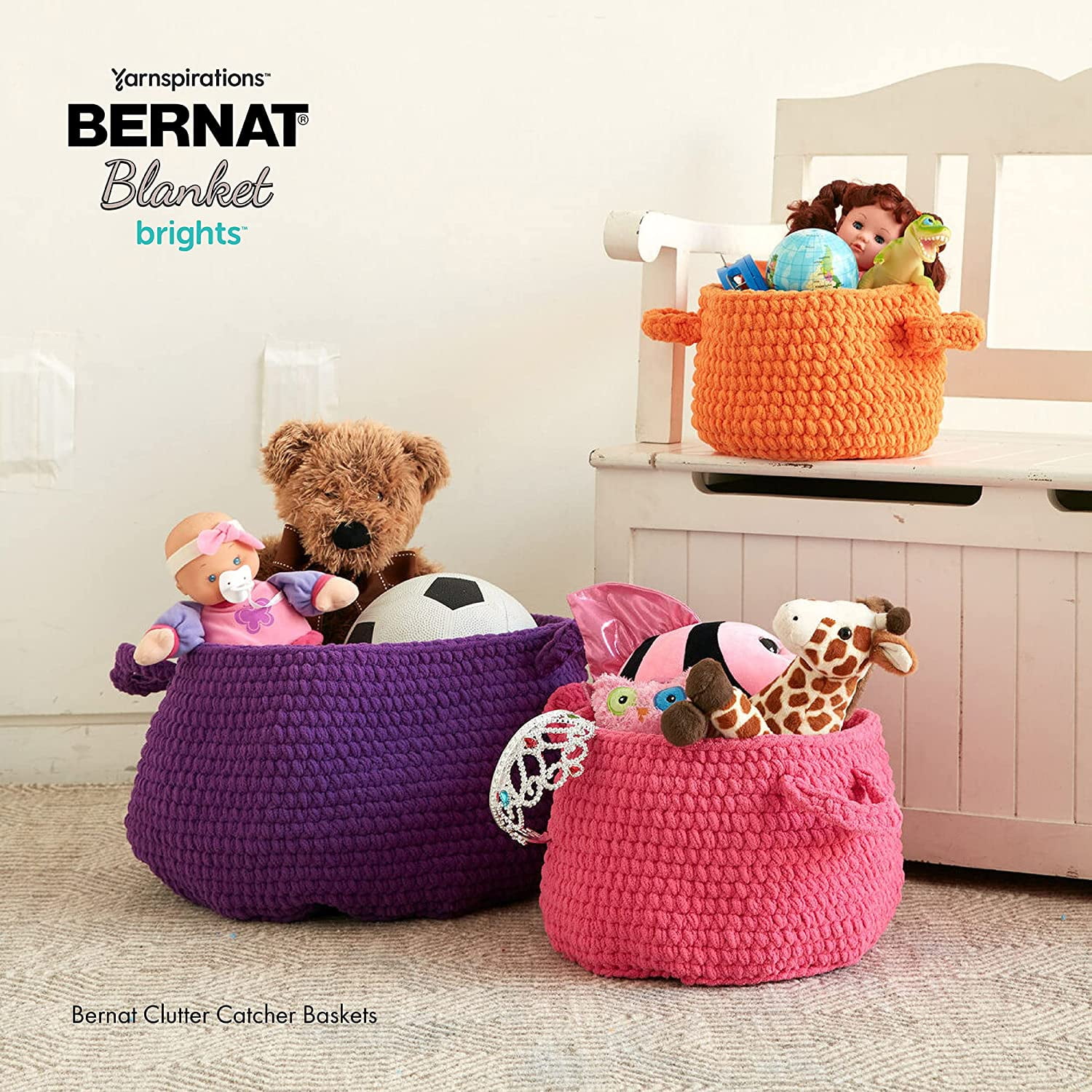 Bernat Blanket Brights Big Ball Yarn-Raspberry Ribbon Variegated, 1 count -  Gerbes Super Markets