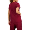 thumbnail image 4 of Hanes ComfortFit Stretch Women's and Women's Plus Vneck Rib Scrub Top, 4 of 5