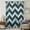 Teal, Black, Gray, variant on Abstract Pink Sheer Curtains 45 Inches Long, Geometric Zigzag Waves Bohemian Stripes Light Filering Curtains, Breathable Simi Curtain Privacy Drapes for Kitchen Bathroom Lightweight Window Treatment