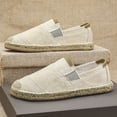 thumbnail image 6 of New Men's Casual Low Top Canvas Shoes Male Loafers Sneakers Slip On Breathable Flats Boat Shoes Driving Shoes Moccasins Casual Walking Shoes, 6 of 16