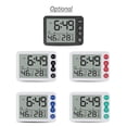 thumbnail image 1 of Digital Indoor Thermometer & Hygrometer with Clock LCD Display ℃/ ℉ Selectable Countdown Timer Accurate Temperature Humidity Monitor for Home Office, 1 of 5