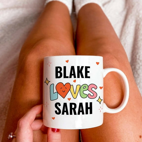 Custom Love You Mug, Valentines Day Gift, Romantic Coffee Cup Personalized, Girlfriend gift, Boyfriend Birthday Present, Anniversary Gift, Ceramic Mug 11Oz