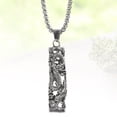 thumbnail image 2 of Jiyike Vintage Cylinder Charm Neck Chain Hip-pop Gothic Sweater Chain Pendant Necklace for Men, 2 of 10