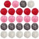 thumbnail image 1 of Bola de ratán, 24 piezas de bolas de mimbre de 2 pulgadas, bolas decorativas, rellenos de jarrón, rojo, rosa, gris, blanco, rojo, rosa, gris y blanco Sincero Electrónica, 1 of 5