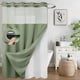 thumbnail image 1 of Cortina de Baño, Doble Capa, Antimoho Tela Impermeable, Shower Curtain con Ganchos y Ojales, Antihongos Apta para Hogar, Hotel, 1 of 4