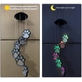 thumbnail image 5 of LINLIN Solar LED Wind Chime Lamp Paw Print Solar Wind Chime Cat Pet Pawprint Solar IP65 Waterproof Dog Hanging Light Color Changing Solar Wind Chime Lamp for Outdoor Patio Garden, 5 of 6