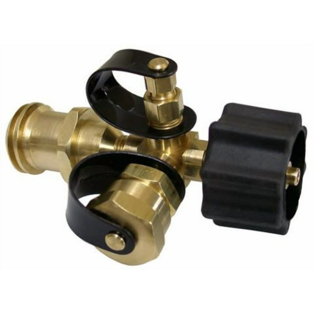 Marshall Excelsior Propane Adapter Fitting ME422 Tee Style; Brass; Single