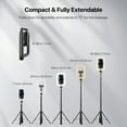 thumbnail image 5 of MyBat Pro Selfie Stick LED Ring Light with 72" Tripod Stand, 5 of 11