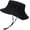 Solid Black, variant on Unisex Cotton Boonie Hat Summer Outdoor Packable Fishing Bucket Hat Beach Sun Hat with String for Women Men