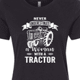 thumbnail image 4 of Inktastic Tractor Woman Women's T-Shirt, 4 of 5