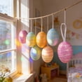Easter Eggs Decorations Set Colorful Foam Core Filled Ornaments For ...