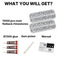 thumbnail image 2 of Flatback Rhinestones with Adhesive for DIY, Crafts, Decoration, Shoes, Nail Art and More, 2 of 7