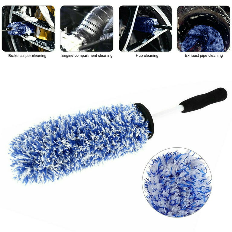 Car Wheel Cleaning Brush Tool Tire Auto Washing Clean Alloy Soft