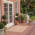 thumbnail image 3 of Safavieh Courtyard Elija Botanical Indoor/Outdoor Area Rug, Natural/Terracotta, 2'7" x 5', 3 of 10