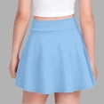 thumbnail image 5 of KPOPLK Skirt Girls Athletic Skirts for Tennis Skort Golf Skirt Butterfly Flowy Shorts for Kids with Pocket(14-15 Years,Light Blue), 5 of 7