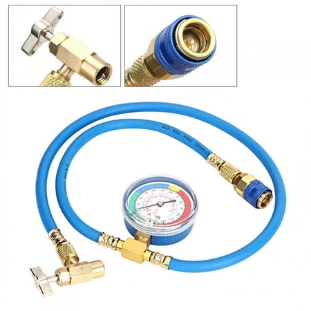 

Refrigerant Gauge Hose Refrigerant Charging Pipe Recharge Gauge Hose Refrigerant Charging Gauge Pipe Car Refrigerant Charging Pipe R134A Recharge Measuring Hose Can Tap Gauge