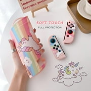 TCJJ Unicorn Hard Carrying Case for Nintendo Switch- Pink Portable Travel Case with Soft TPU Protective Case Cover Compatible with Nintendo Switch for Girls, Christmas Birthday Unicorn Gift for Girls
