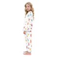 thumbnail image 4 of Fluffy Pajamas Set Fuzzy Winter Warm Pj Sets Pullover Tops and Long Pants Small Watercolor Splashes and Dots Medium, 4 of 8