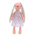 thumbnail image 5 of ER Conjunto de dos juguetes de peluche de conejo de dibujos animados, muñecos de conejo de orejas largas, animales de peluche de piel para niños, juguetes para dormir, regalos para niños brillar Electrónica, 5 of 5