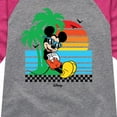 thumbnail image 3 of Mickey & Friends - Mickey Summer Sunset - Toddler And Youth Girls Raglan Graphic T-Shirt, 3 of 4