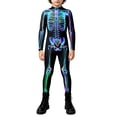 thumbnail image 5 of JAJAHO Kids 3D Skeleton Jumpsuit Boys Girls Halloween Jumpsuit Zipper Front Dress Up Onesies 7-14Y, 5 of 5