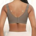 thumbnail image 6 of CQONEPT Clearance Womens Sports Bras 3 Pack Full Coverage Workout Bra Seamless Running Yoga Underwear,Khaki, 6 of 9