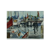 Carolines Treasures JMK1065PLMT Orange Sail Sailboats Fabric Placemat, Multicolor