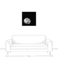 thumbnail image 3 of Creative Products Black and White Moonrise 24x24 Canvas Wall Art, 3 of 5